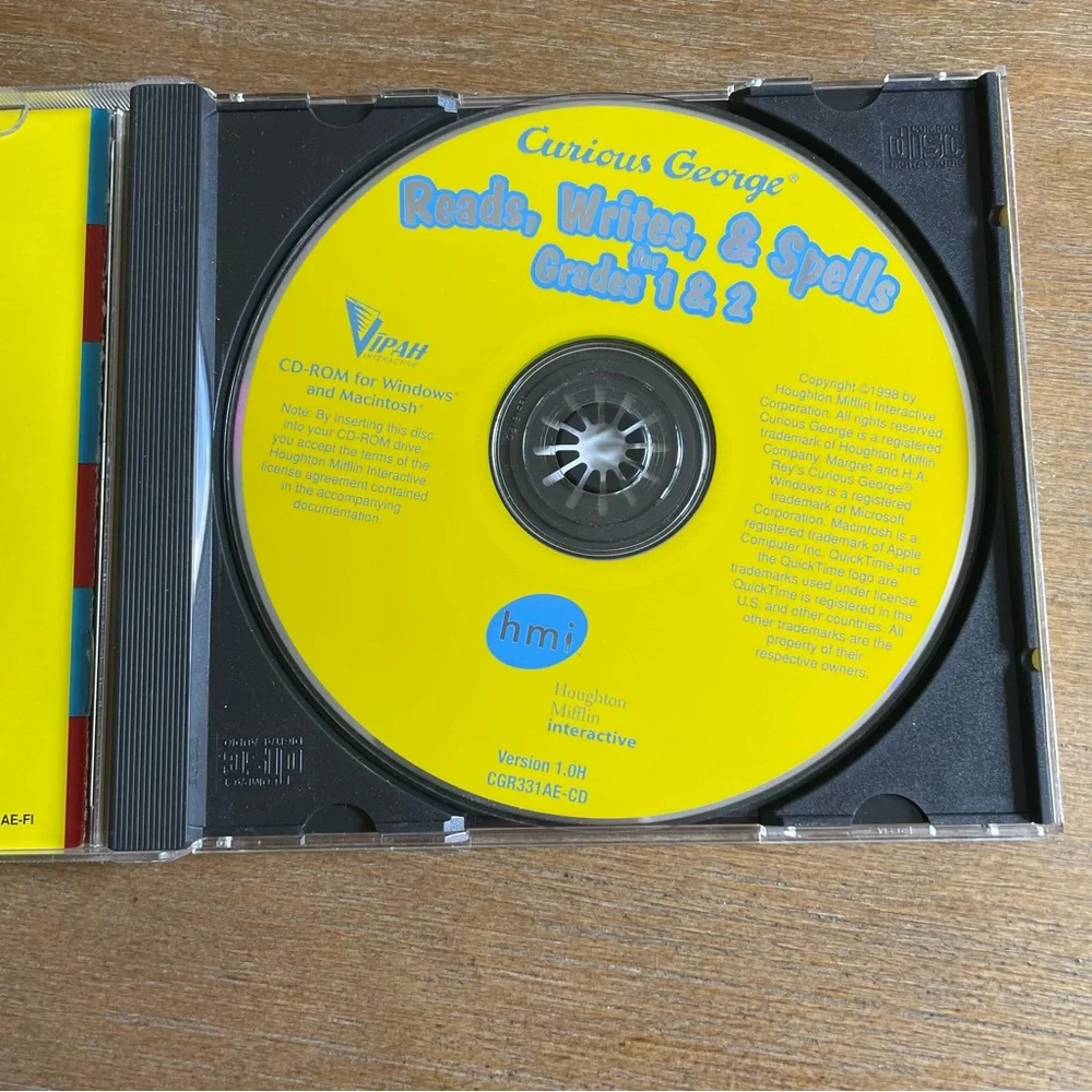 1998 Curious George Young Readers' Series CD-ROM